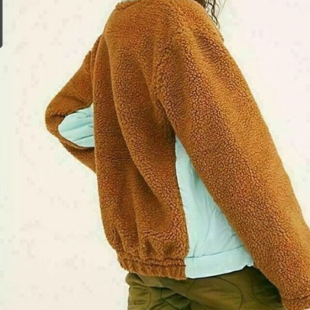 SOLD NWT Free People Rivington Sherpa Jacket - Picture 3 of 6